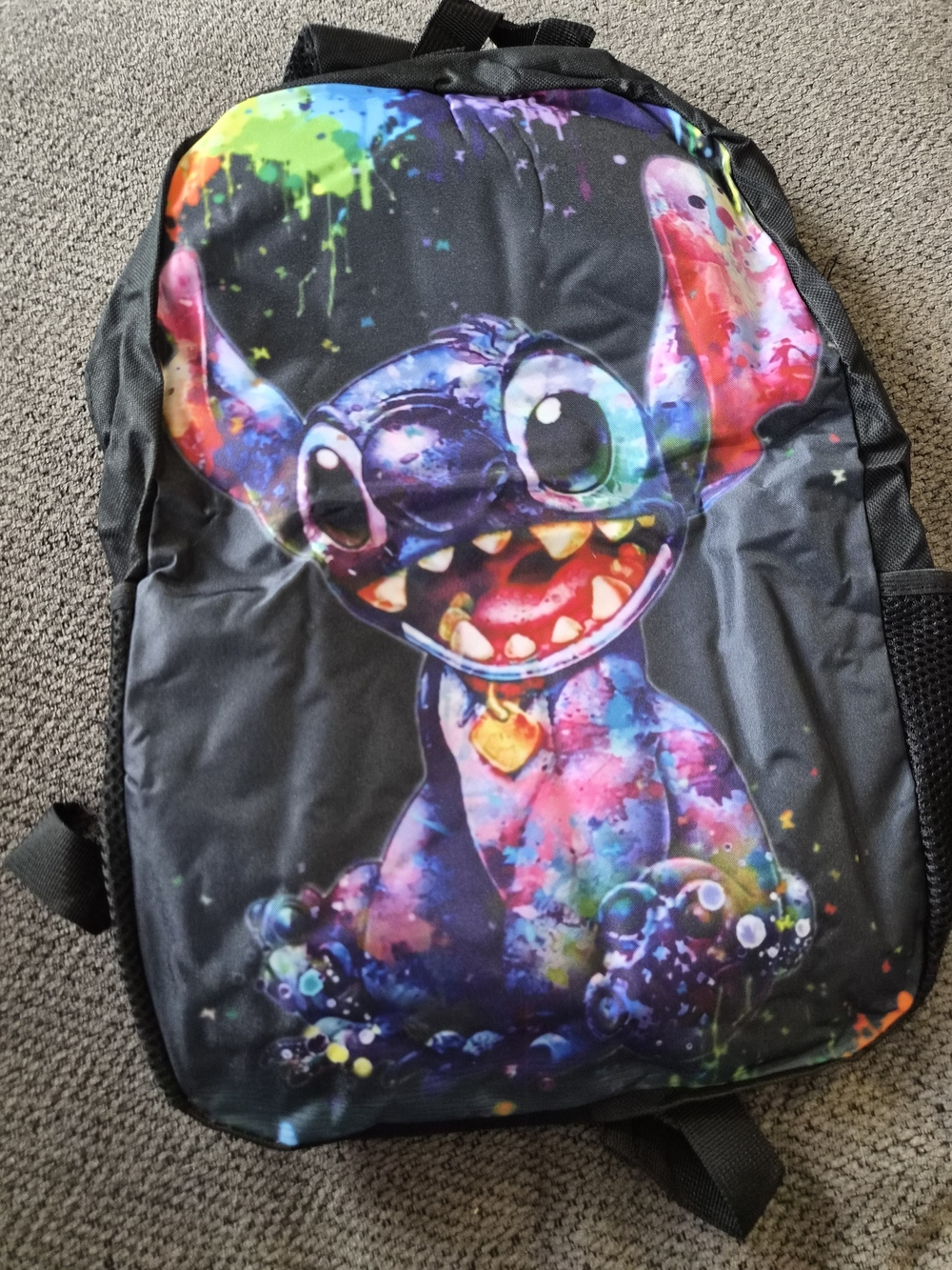 Colorful Stitch Character Backpack - NEW